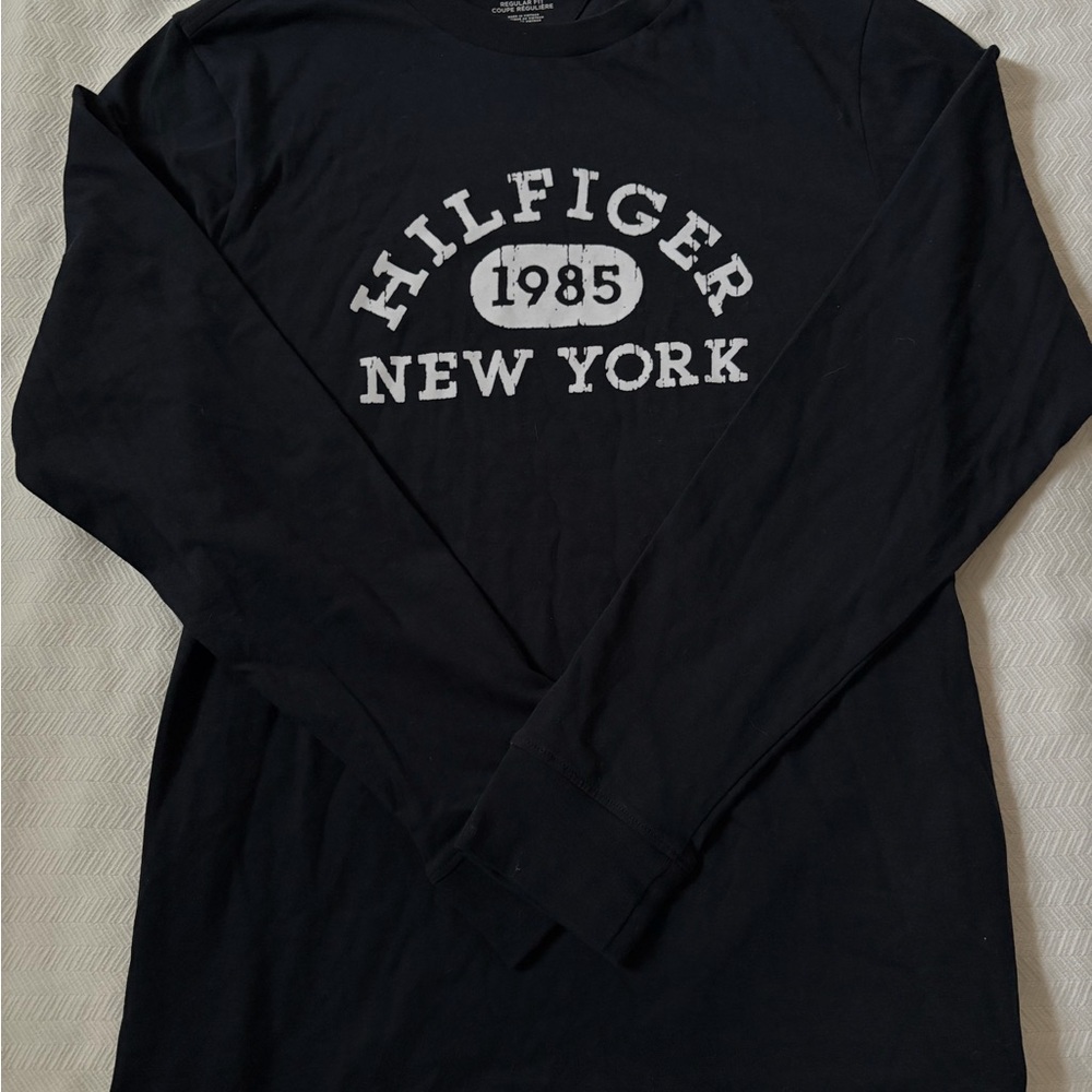 Tommy Hilfiger Men's Long Sleeve Shirt - Black